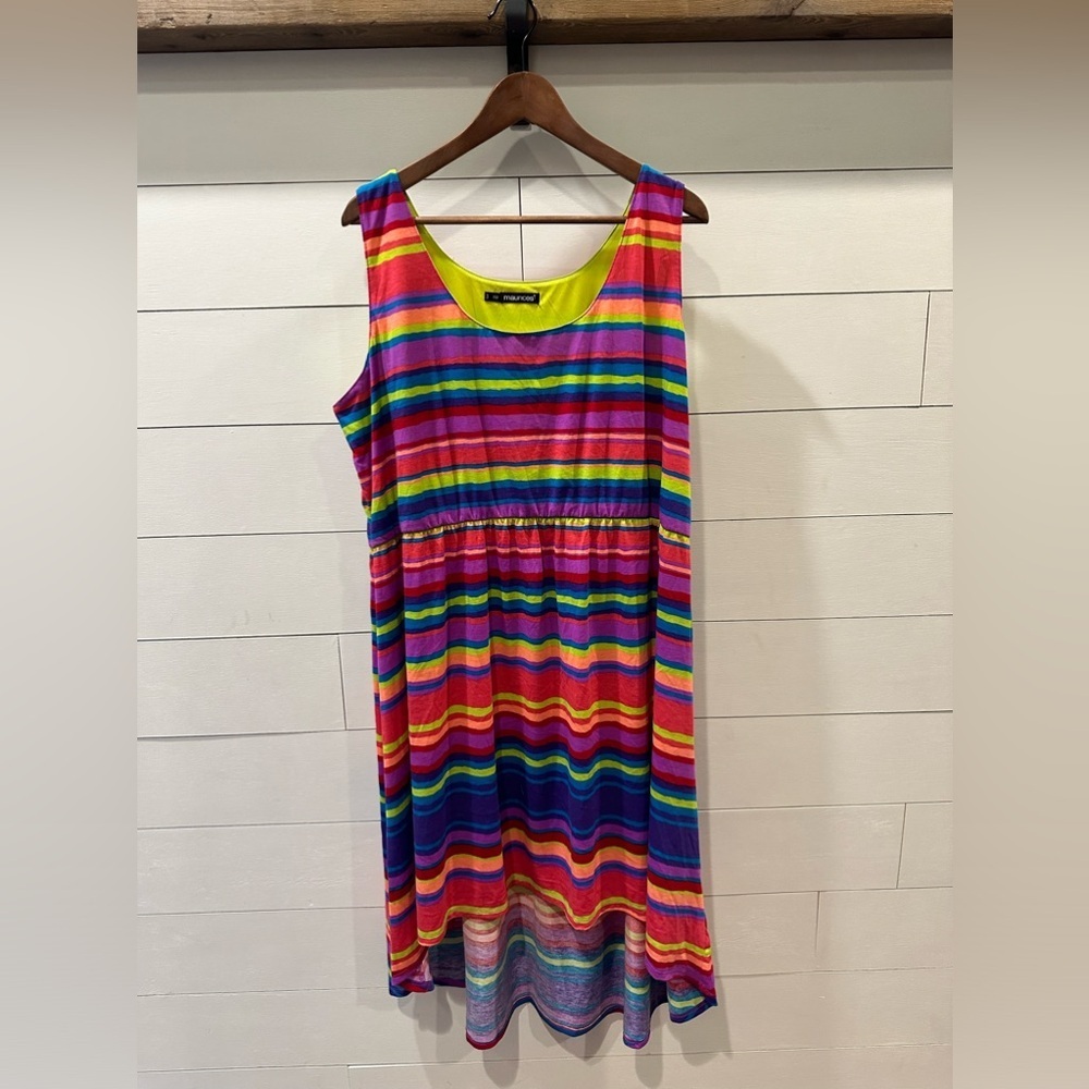 Maurice’s Bright Colored Sleeveless Dress- size 3